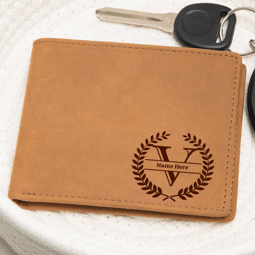 Personalized Wallet,Men Leather Wallet,Gift for Him,Monogram Wallet,Fathers Day Gift,Engraved Boyfriend Gift,Groomsmen Gift