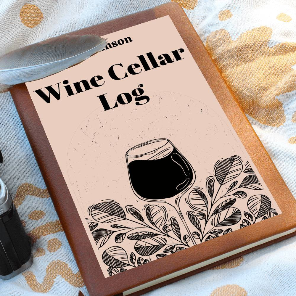 Wine Lovers Gift, Wine Cellar Log, Personalized Wine Tasting Journal, Mothersdaygift, Wine Tour Excursion Gift