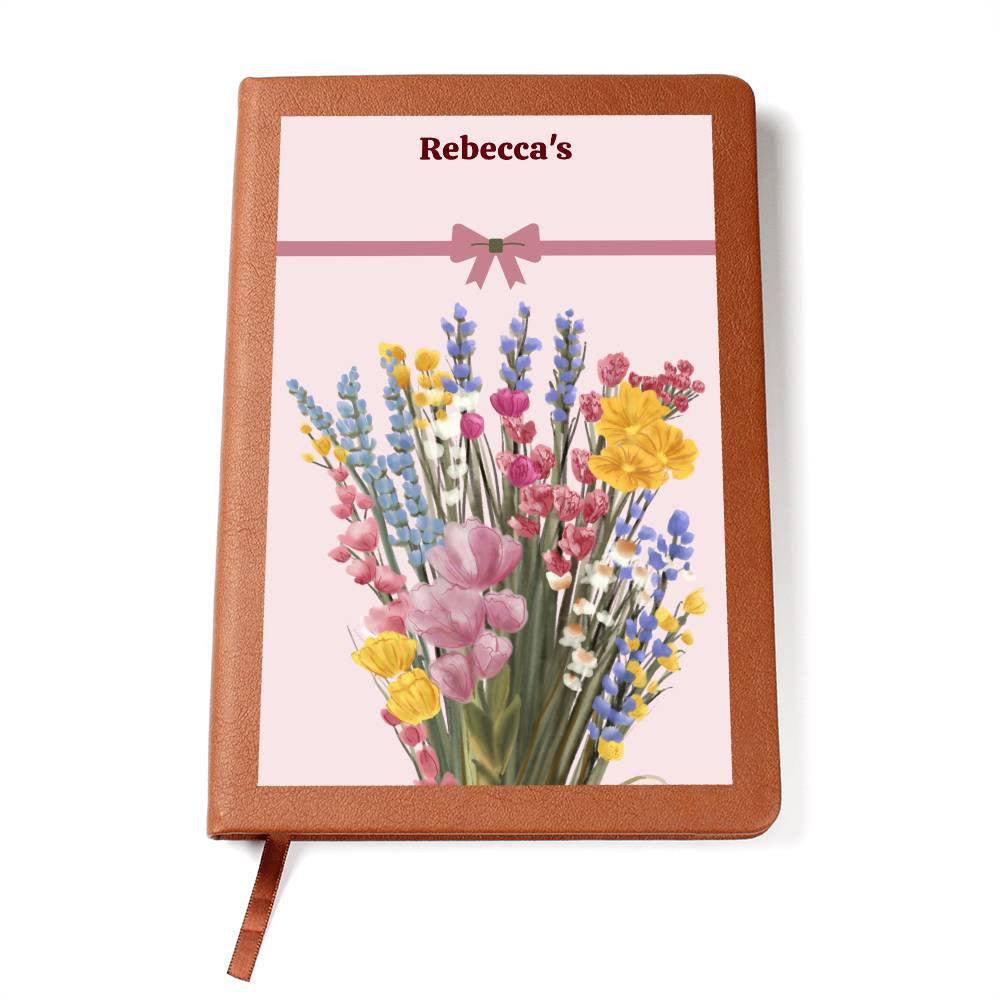 Wildflower Journal ,Plant Lover Gift, Floral Personalized Notebook, Florist Gift, Gift for Grandma, Nana Gift