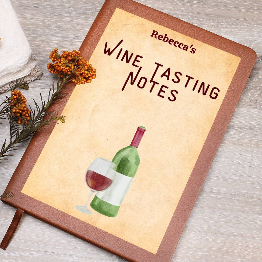 Wine Journal ,Wine Tasting Guide, Wine Notes, Wine Cellar Log, Tasting Journal, Personalized Wine Notebook