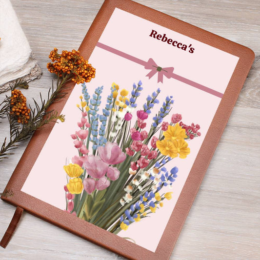 Wildflower Journal ,Plant Lover Gift, Floral Personalized Notebook, Florist Gift, Gift for Grandma, Nana Gift