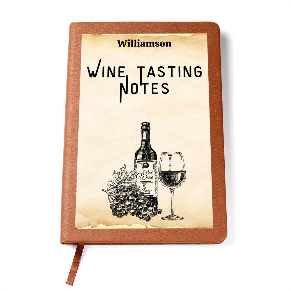 Wine Lovers Gift, Wine Cellar Log, Personalized Wine Tasting Journal, Mothersdaygift, Wine Tour Excursion Gift