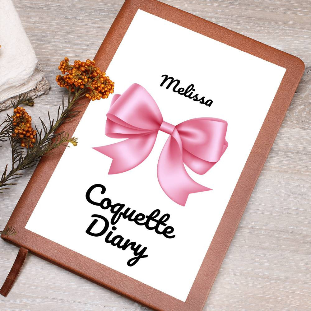 Personalized Pink Bow Coquette Journal & Composition Notebook