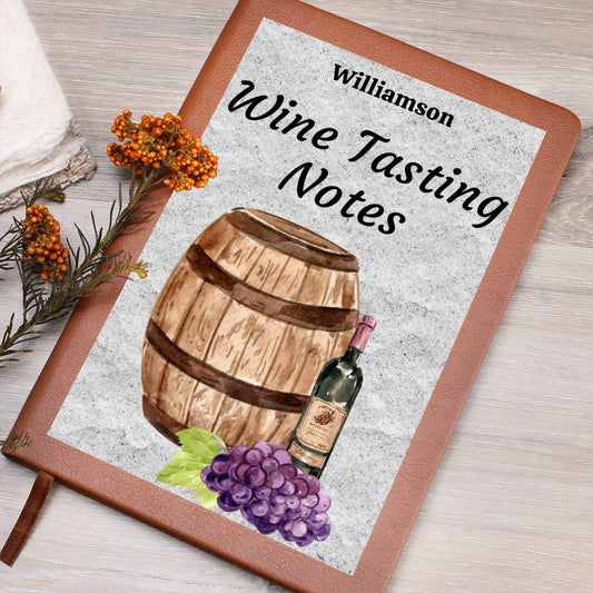 Wine Lovers Gift, Wine Cellar Log, Personalized Wine Tasting Journal, Mothersdaygift, Wine Tour Excursion Gift