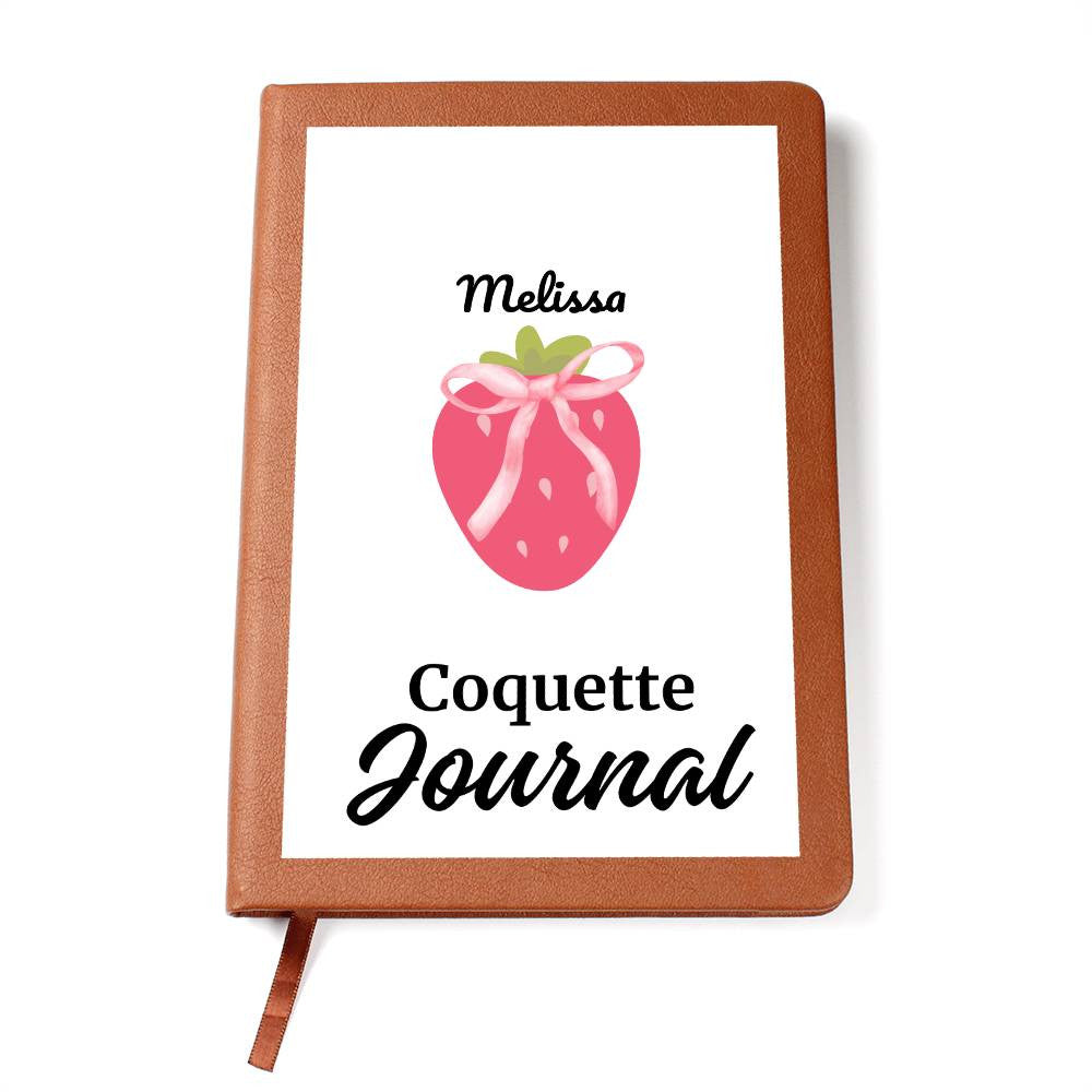 Personalized Pink Bow Coquette Journal & Composition Notebook