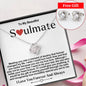 [Almost Sold Out] Beautiful Soulmate Love Knot Necklace & Free Earring Gift-Moment of Destiny