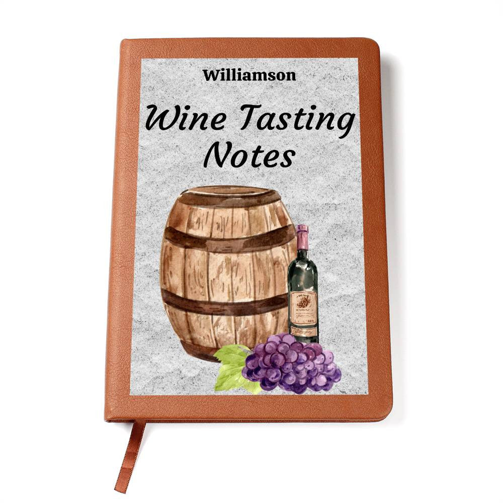 Wine Lovers Gift, Wine Cellar Log, Personalized Wine Tasting Journal, Mothersdaygift, Wine Tour Excursion Gift