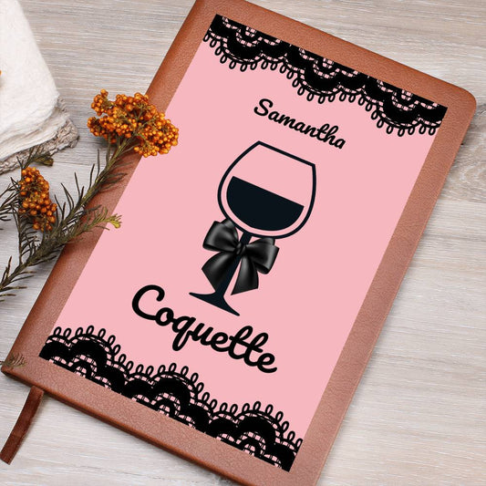 Coquette Wine Journal ,Wine Tasting Guide, Cottage Core Wine Cellar Log, Tasting Journal, Personalized Notebook