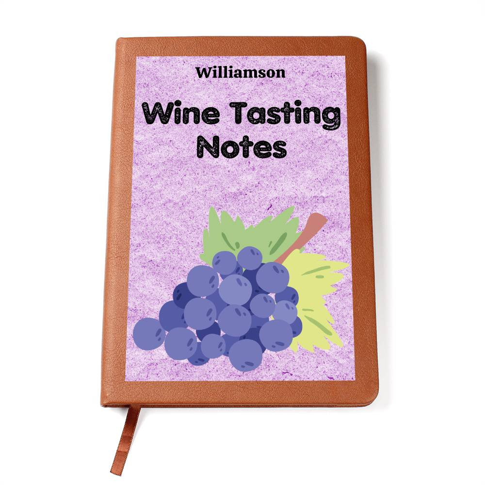 Wine Lovers Gift, Wine Cellar Log, Personalized Wine Tasting Journal, Mothersdaygift, Wine Tour Excursion Gift