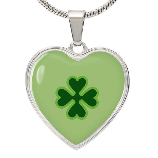 Four Leaf Clover Heart Luxury Necklace