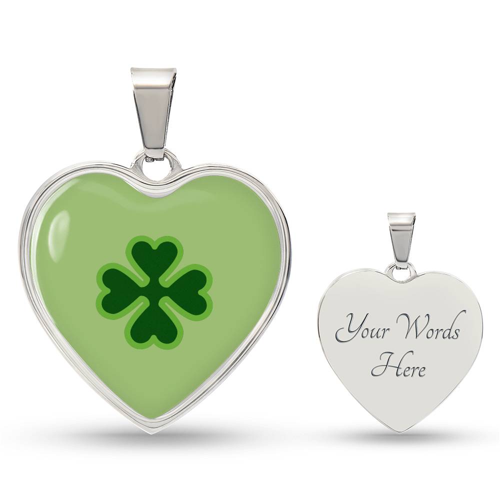 Four Leaf Clover Heart Luxury Necklace