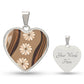Daisy Waves Heart Luxury Necklace