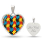 Puzzle Piece Heart Luxury Necklace