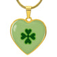 Four Leaf Clover Heart Luxury Necklace