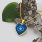 Blue Evil Eye Heart Luxury Necklace