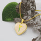 Daffodil March Birth Flower Heart Luxury Necklace