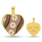 Daisy Waves Heart Luxury Necklace