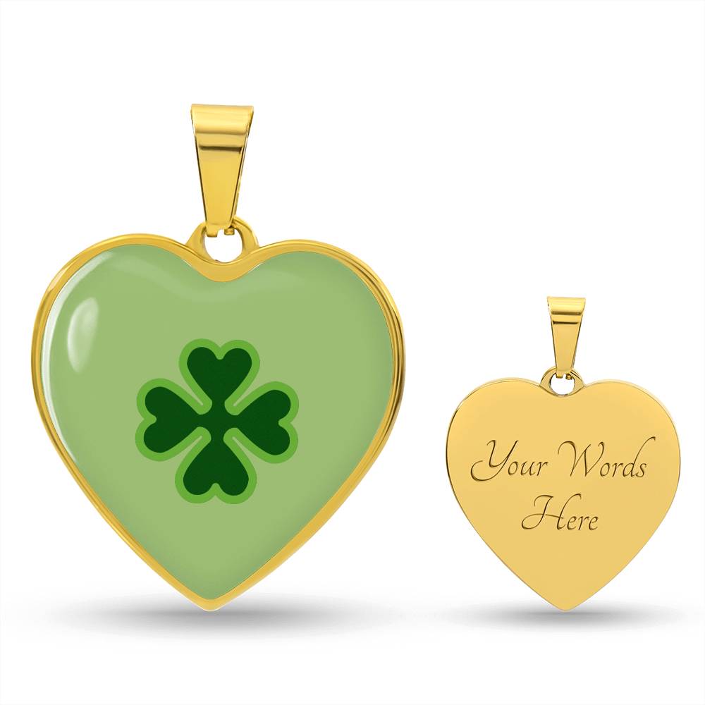 Four Leaf Clover Heart Luxury Necklace