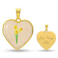 Daffodil March Birth Flower Heart Luxury Necklace