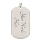 Son Dog Tag Military Necklace Always In My Heart