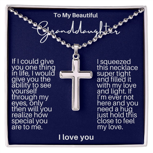 Granddaughter Cross Necklace