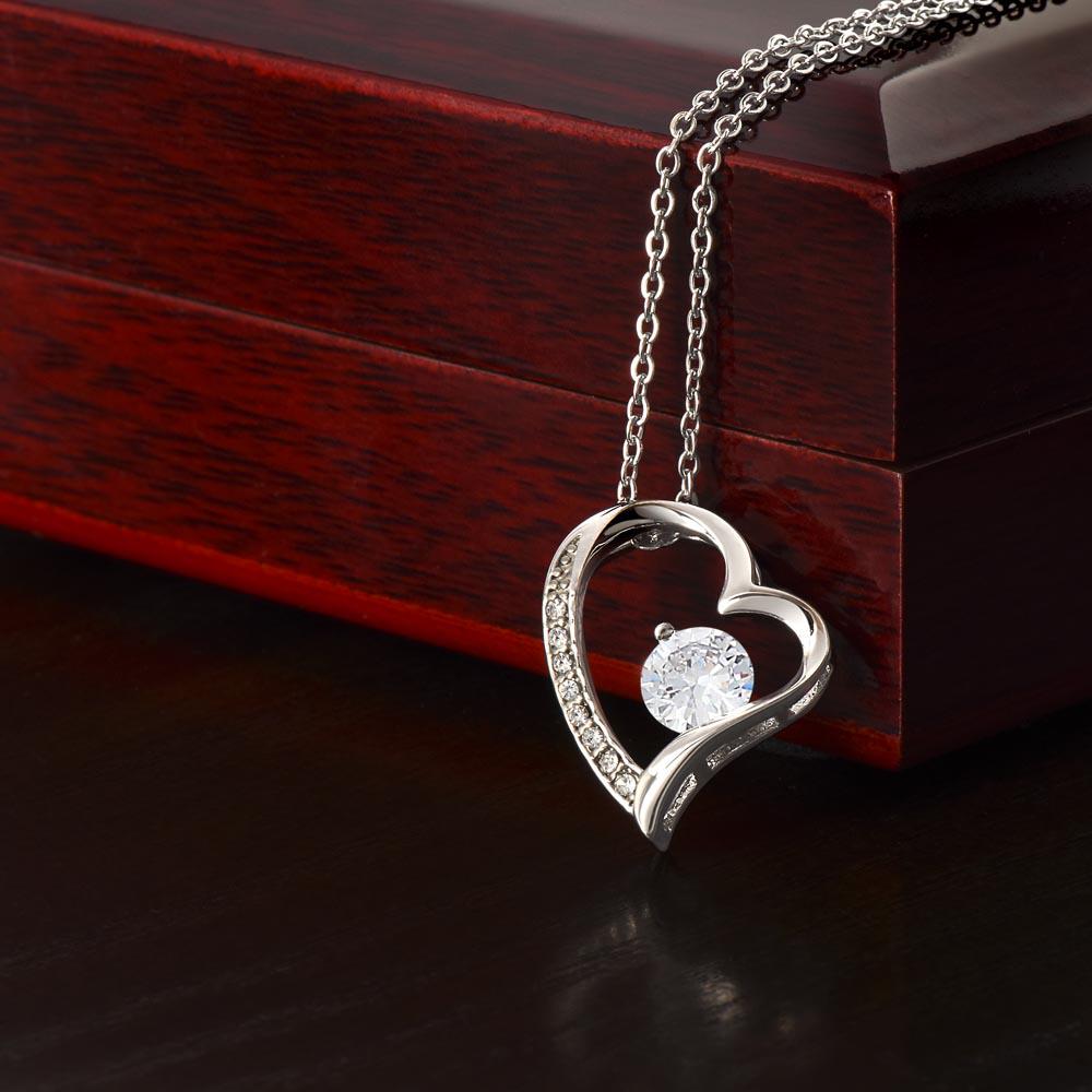 To My Amazing Mom Heart Necklace