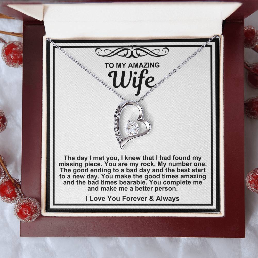 To My Amazing Wife Necklace-You Make The Good Times Amazing