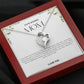 To My Amazing Mom Heart Necklace