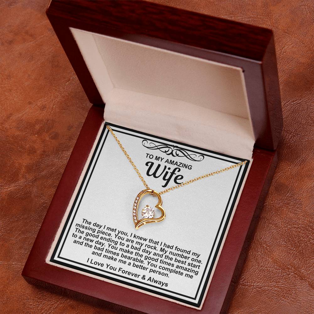 To My Amazing Wife Necklace-You Make The Good Times Amazing