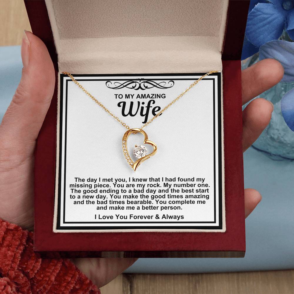 To My Amazing Wife Necklace-You Make The Good Times Amazing