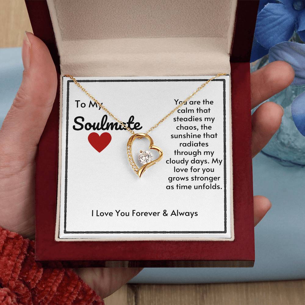 Soulmate Heart Necklace-My Love Grows Stronger