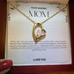 To My Amazing Mom Heart Necklace
