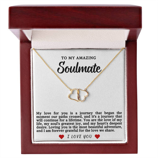 Soulmate Everlasting Love Heart Necklace