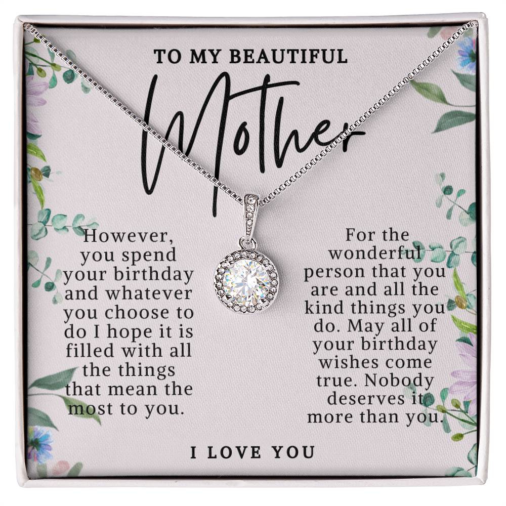 Mother Eternal Hope Birthday Necklace