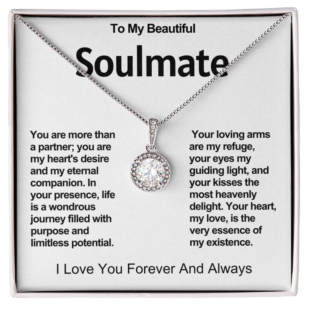 To My Beautiful Soulmate Eternal Hope Necklace