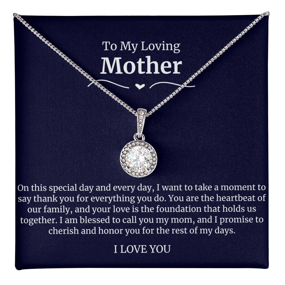 To My Amazing Mom Eternal Hope Necklace