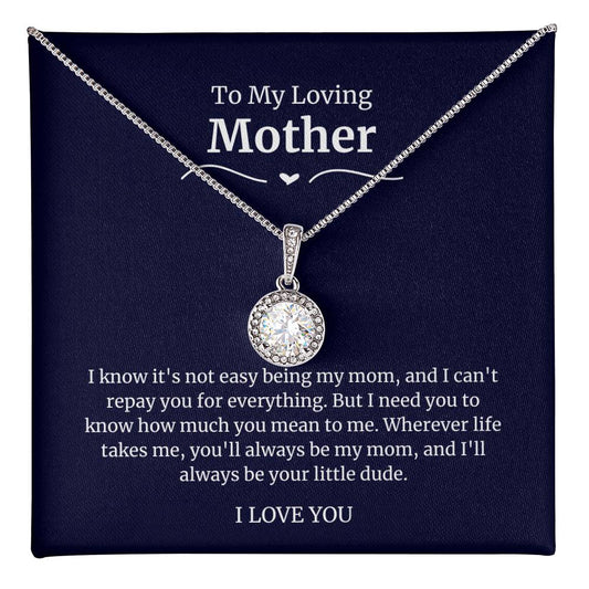 To My Amazing Mom Eternal Hope Necklace