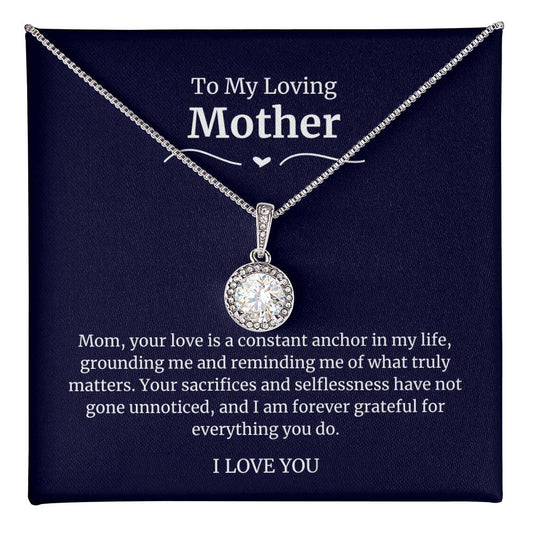 To My Amazing Mom Eternal Hope Necklace