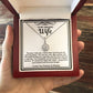 To My Amazing Wife Eternal Hope Necklace- In You I Have Found My Missing Piece
