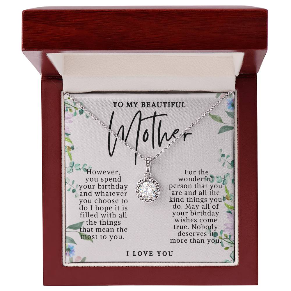 Mother Eternal Hope Birthday Necklace