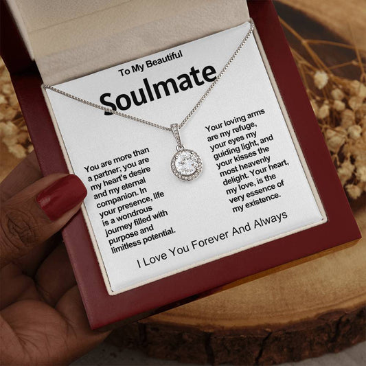 To My Beautiful Soulmate Eternal Hope Necklace