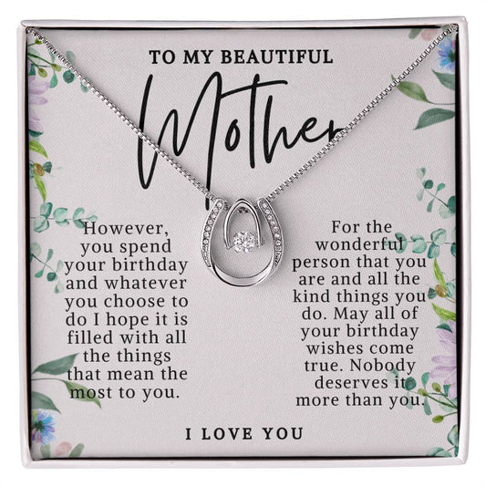 Mother Lucky Birthday Necklace