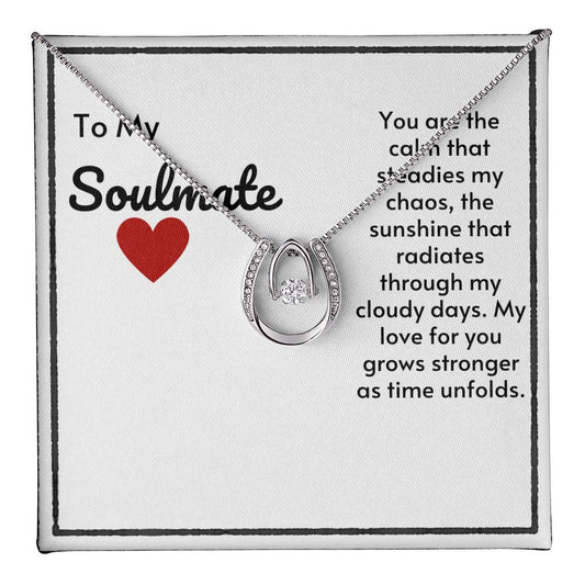 Soulmate Lucky In Love Necklace-My Love Grows Stronger