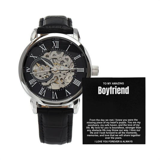 Boyfriend Men's Openwork Watch