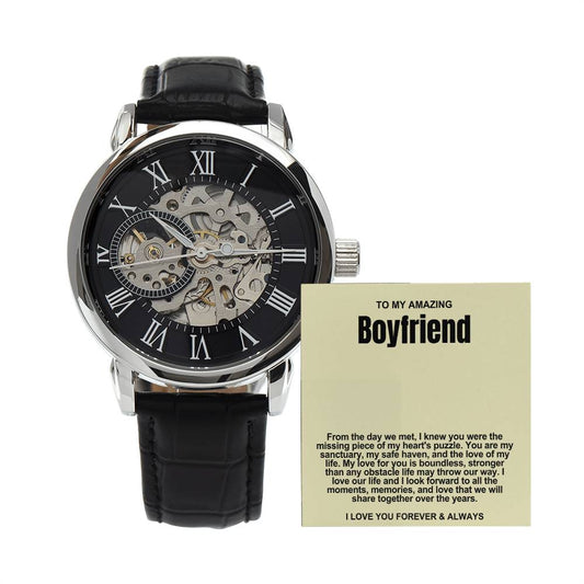 Boyfriend Men's Openwork Watch