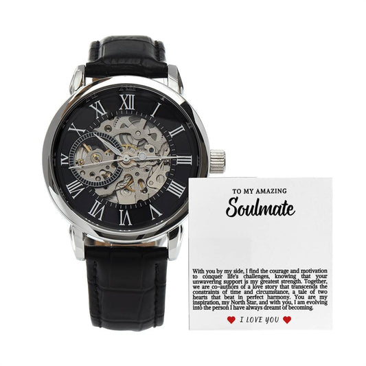 Soulmate Men's Openwork Watch