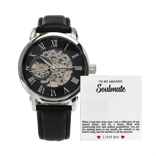 Soulmate Men's Openwork Watch