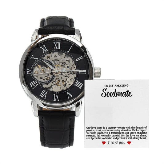 Soulmate Men's Openwork Watch