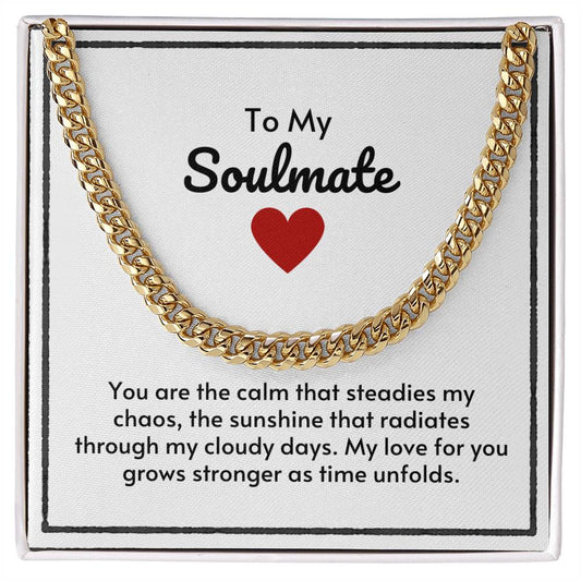 Soulmate Cuban Link Chain-My Love Grows Stronger