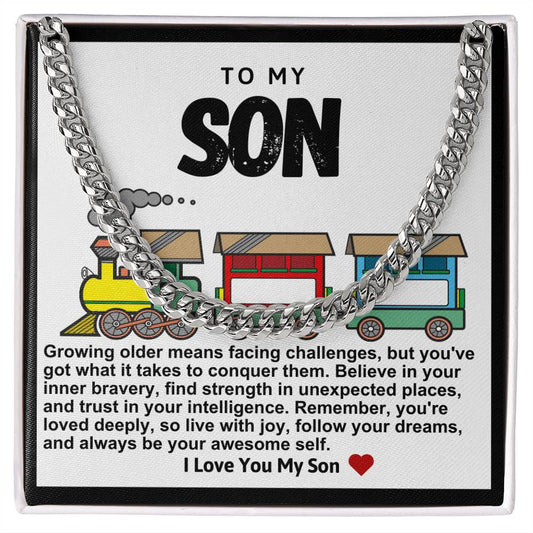 Son Cuban Chain Necklace- Train